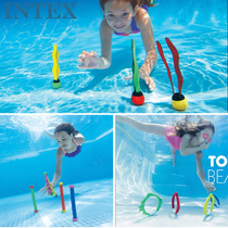 儿童游泳池抓取玩潜水玩具戏水塑料环棒亲子游泳馆浮标早教