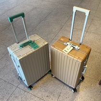 日本高端行李箱铝合金框日乃本静音万向轮拉杆箱高颜值密码旅行箱