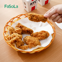 FaSoLa吸油纸食物专用厨房油炸食品垫纸烘焙用纸<em>炸鸡油</em>纸垫烘焙纸