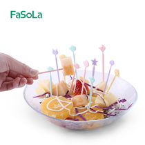 FaSoLa水果签可爱果插卡通叉子创意儿童宝宝家用塑料简约便当签