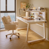 书桌学生家用电脑桌台式卧室学习桌写字台小型书架一体桌子办公桌