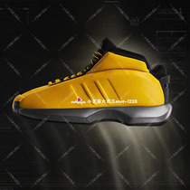 adidas三叶草正品Crazy 1科比复刻黄黑复古面包中帮篮球鞋GY3808