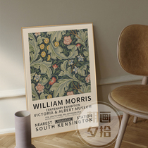 现代装饰画抽象风格威廉莫里斯艺术壁画卧室客厅餐厅挂画沙发背景