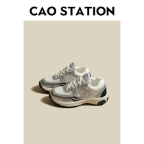【CAO】运动鞋 小香风透气舒适运动休闲鞋厚底银角大王女款老爹鞋
