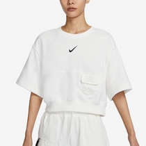 Nike/耐克夏季新款女士运动休闲户外透气宽松短袖上衣 DV8039-133