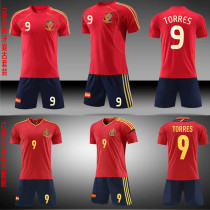 08欧洲杯12年西班牙足球服托雷斯哈维比利亚成人儿童套装复古球衣