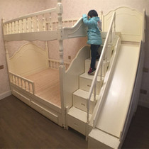 欧式实木滑滑梯*高低母子床*攀爬*楼梯柜*拖床*平衡儿童乐园定制