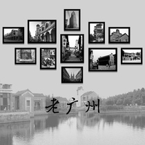 老广州装饰画酒店餐厅北京黑白怀旧天津老照片挂画上海相框照片墙