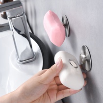 肥皂架免打孔卫生间磁铁吸皂器放香皂架壁挂磁吸创意沥水肥皂盒架