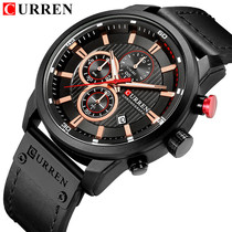 CURREN/卡瑞恩新款8291六针计时手表男表时尚多功能手表