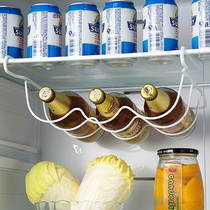 居家家 铁艺啤酒红酒收纳架厨房冰箱蔬菜架子 橱柜隔板挂式置物架