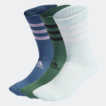 Adidas/阿迪达斯正品夏季新款三双装中筒男女运动袜子 HI3435