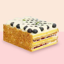 重庆好利来·蒲公英蛋糕同城配送 蓝莓拿破仑 薄脆酥皮蛋糕