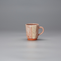 日本进口 清水烧作家手工作冰裂纹马克杯 日式陶器咖啡杯水杯杯子