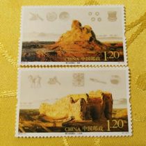 新中国2010-17楼兰故城遗址邮票2全新 原胶全品  邮局正品
