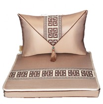 新中式四季冰丝透气沙发垫坐垫软垫凉席可折叠水洗办公室久坐椅垫