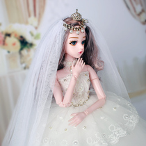 bjd/sd女孩玩具超大号公主婚纱芭比洋娃娃60厘米高档礼盒套装玩偶