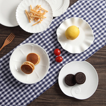 陶瓷6寸小盘子甜品甜点盘菜盘家用点心水果创意碟子下午茶小吃盘