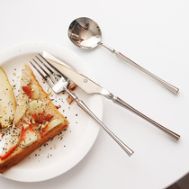 刀叉勺欧式西餐餐具不锈钢镜面牛排刀叉304不锈钢叉子勺子水果叉