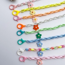 韩国儿童口罩链亲子彩虹可爱彩色眼镜链绳多用途挂绳包邮