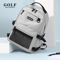 GOLF双肩包男女15.6寸电脑包背包女可挂拉杆箱书包初中高中大学生