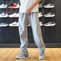 Adidas阿迪达斯男裤2023冬款加绒保暖宽松运动休闲直筒长裤IX6817