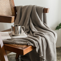 夏季轻薄全棉小毛毯空调房盖毯单层纯棉办公室午休午睡飞机毛巾毯