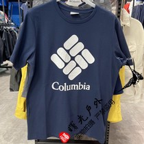 现货春夏款Columbia哥伦比亚户外男休闲透气圆领短袖T恤AE1415