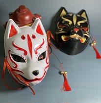 狗头狐妖动漫日式和风网红表演舞台面具狐狸全脸万圣节派对道具