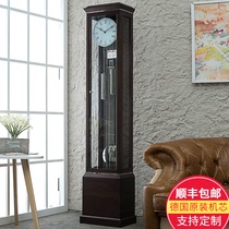 欧式落地钟客厅简约现代创意立式大钟实木轻奢机械落地钟表G2101B