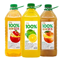 新品汇源100%果汁2L大桶装阳光柠檬桃汁苹果汁纯果汁饮料家庭畅饮