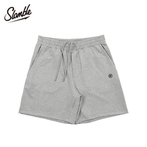 SLAMBLE新款夏季运动短裤男女休闲纯色宽松训练潮流篮球裤