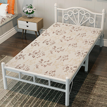 家用儿童单双人1.2米折叠床小户型成人1.5铁艺组装加粗午休简易床