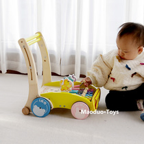 宝宝学步神器推车木头助步木制三合一两用木质一岁婴儿玩具防侧翻