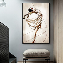 芭蕾舞者女孩装饰画现代简约客厅沙发背景墙玄关过道走廊人物挂画