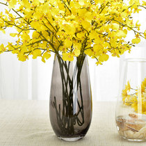 恐龙蛋造型花器 欧式彩色玻璃花瓶 插花透明 客厅餐桌工艺品摆件
