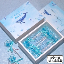 海豚樱花棒棒糖六一女友定制创意零食糖果礼物生日节日礼盒儿童节