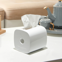 日本进口卷纸筒客厅厨房创意纸巾盒手纸盒车载卫生纸盒纸巾卷纸架