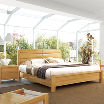 卧室家具实木床榉木床双人床储物床1.8米1.5大床森梵尼613中式
