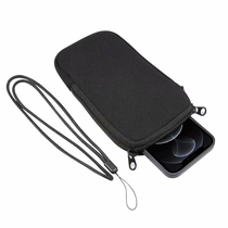 适用苹果14手机袋子华为oppo装放耳机手机包vivo挂脖布套拉链小包