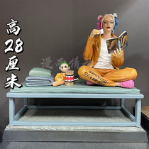 JOKER系列 自杀小队 小丑女 坐姿 希斯莱杰小丑 手办模型桌面摆件