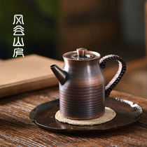 日式手工铜茶壶复古创意小号铜壶家用办公室茶具泡茶壶复古老铜壶