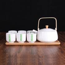 顺祥陶瓷茶具水具带托盘家用简约整套中式喝茶杯子茶壶咖啡杯送礼