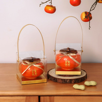 柿柿如意柿子罐结婚喜糖盒婚礼伴手礼创意实用订婚成品陶瓷礼盒