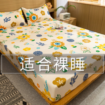 床笠单件床垫保护罩席梦思防尘套夏季防滑固定床罩全包水洗棉床单