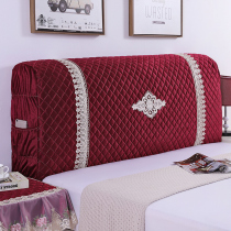 欧式网红床头套罩软包夹棉全包床头罩2021年新款床头罩套床头盖布