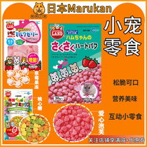 日本马卡草莓心形泡芙桃心糖草莓果冻仓鼠金丝熊互动零食营养美味