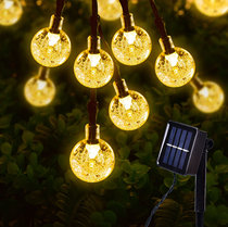 太阳能灯户外庭院灯露营装饰LED串灯防水花园装饰星星灯串闪灯带