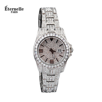法国Eternelle镶奥地利水晶腕表 欧美珠宝风时装表气质女士手表