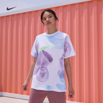 Nike耐克官方女子印花T恤夏季新款宽松纯棉时尚舒适HF6178